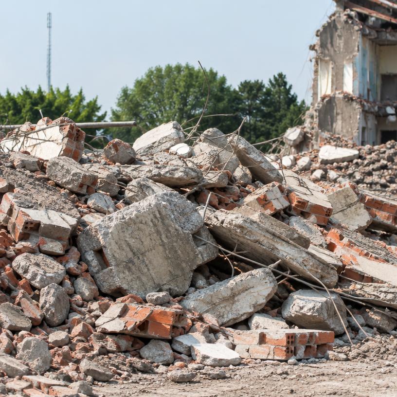Escombros de construcción y demolición